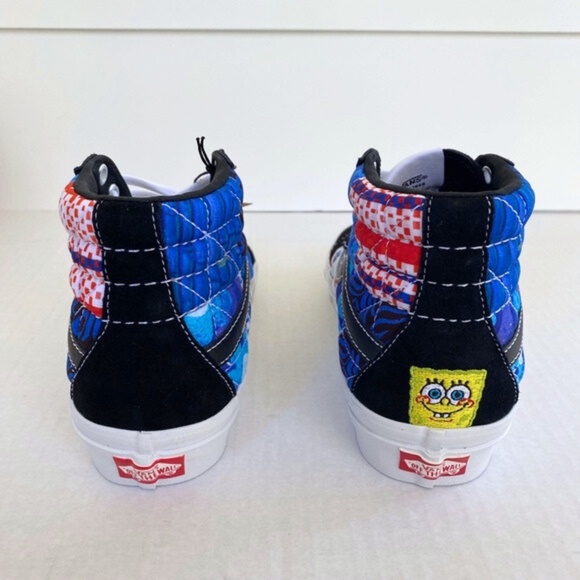 NEW Vans SpongeBob Sandy Liang Sk8-Hi 38 DX Shoes Patchwork 7 Women / 5.5 Men - Picture 4 of 16